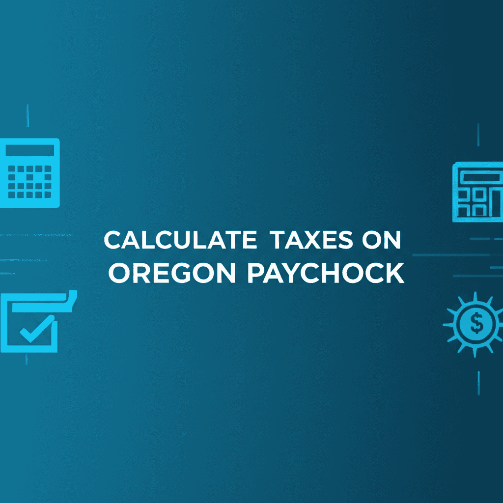 Calculating taxes on an Oregon paycheck