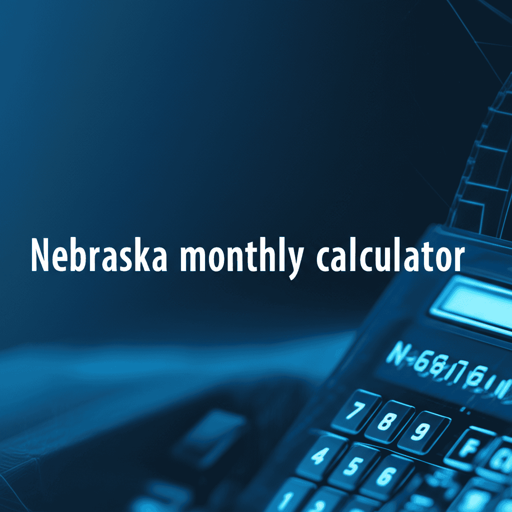 Nebraska monthly calculator visual representation