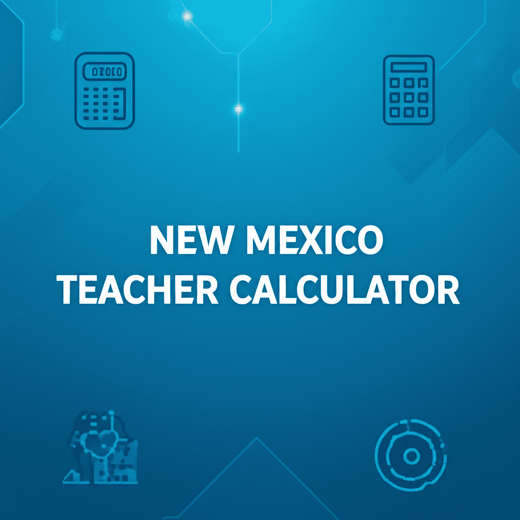 A New Mexico teacher using a calculator to estimate pay